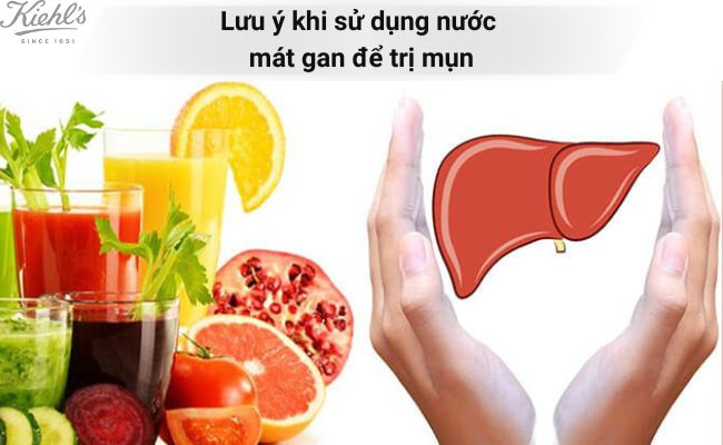 Lưu ý khi sử dụng nước mát gan để trị mụn