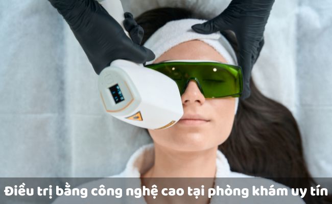 Điều trị bằng công nghệ cao tại phòng khám uy tín

