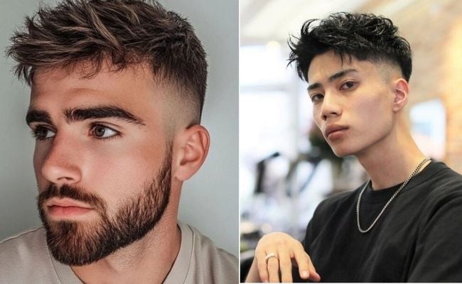 Kiểu tóc nam đẹp Textured Crop
