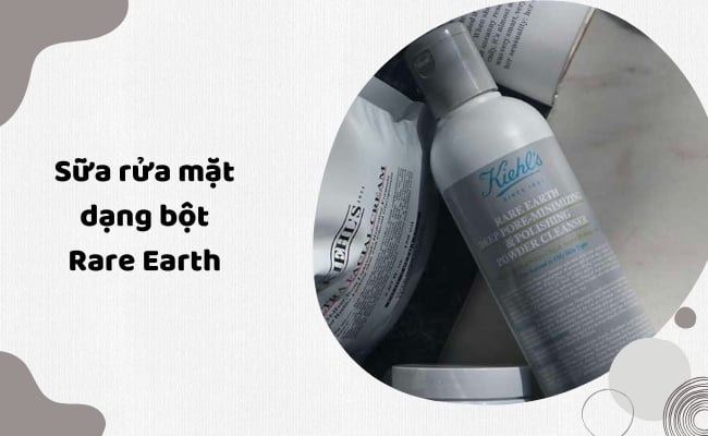 Sữa rửa mặt ngăn ngừa mụn cho da khô dạng bột Rare Earth
