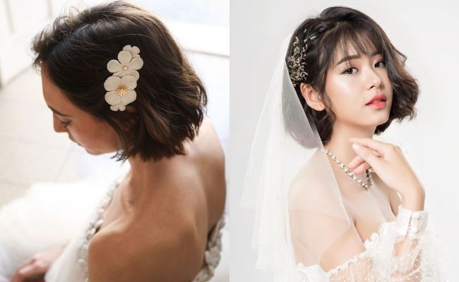 Kiểu tóc cô dâu đẹp, xu hướng, phù hợp với từng gương mặt