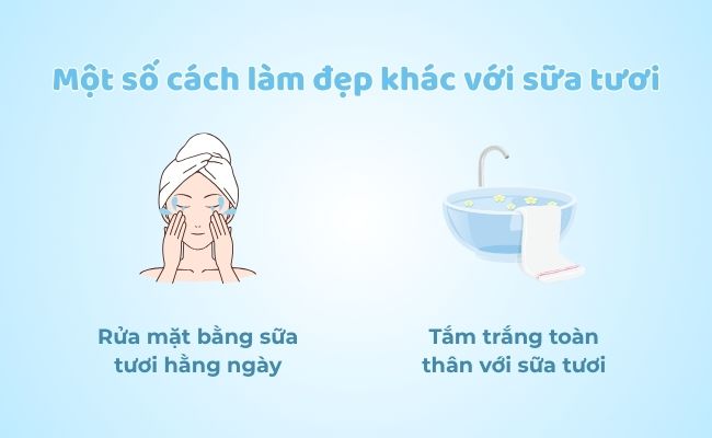 Một số cách làm đẹp khác với sữa tươi
