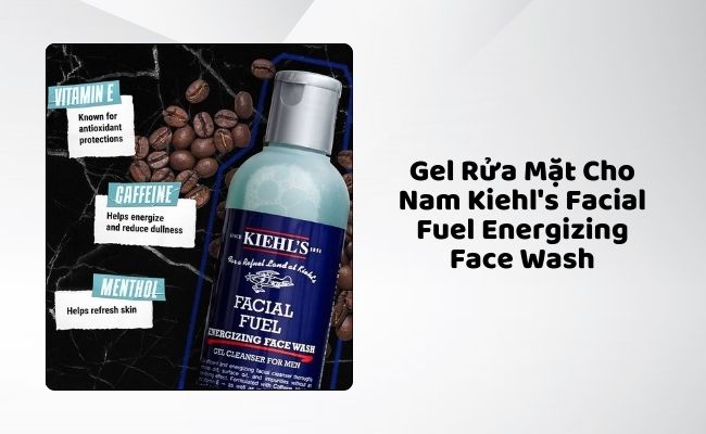 Gel Rửa Mặt Cho Nam Kiehl's Facial Fuel Energizing Face Wash

