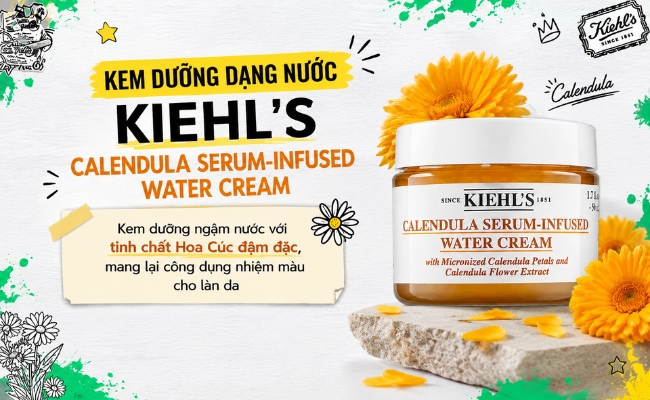 Kem Dưỡng Dạng Nước Kiehl's Calendula Serum-Infused Water Cream