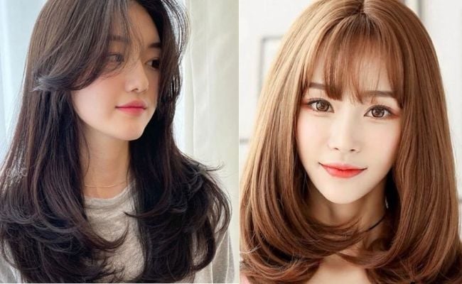 Kiểu tóc xoăn cho người mặt to tròn chữ C