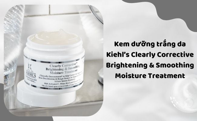 Kem dưỡng trắng da Kiehl’s Clearly Corrective Brightening & Smoothing Moisture Treatment