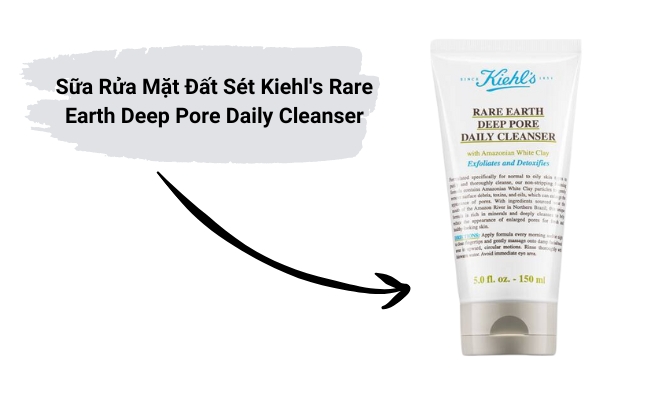 Sữa Rửa Mặt Đất Sét Kiehl's Rare Earth Deep Pore Daily Cleanser