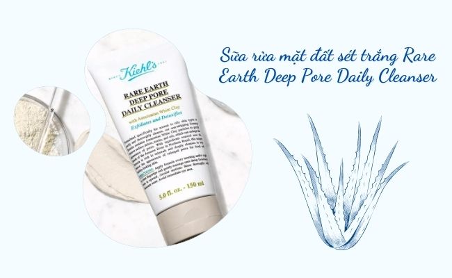  Sữa rửa mặt đất sét trắng Rare Earth Deep Pore Daily Cleanser