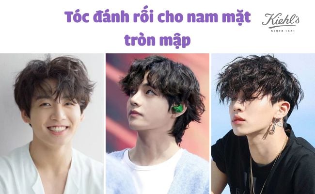 kiểu tóc nam mặt tròn béo