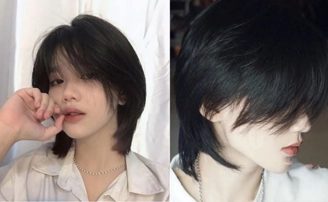 Tóc tomboy dài qua gáy