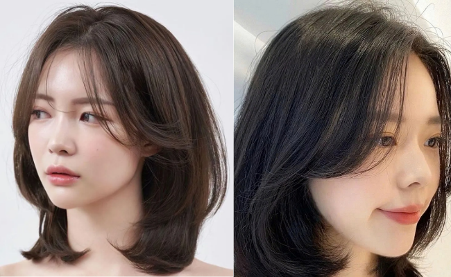 Tóc lob dài ngang cằm trẻ trung