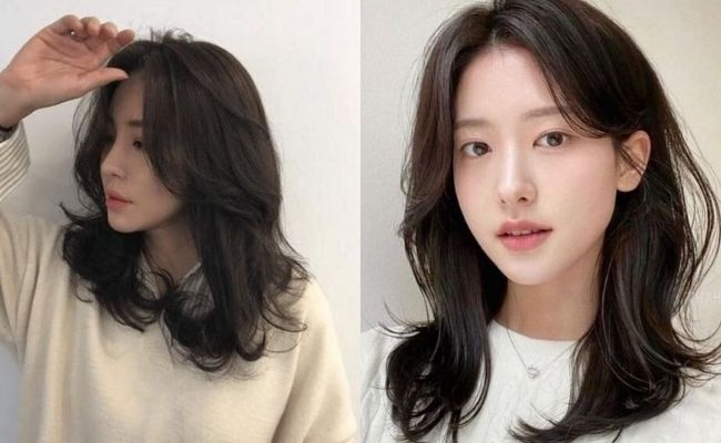 Kiểu tóc xoăn sóng lơi ngang vai mái bay mềm mại