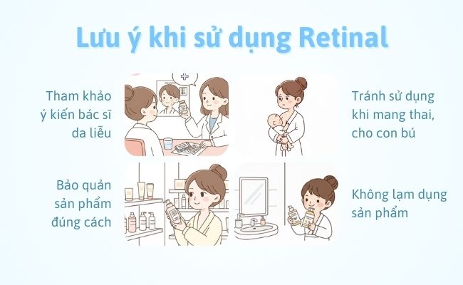 Một số lưu ý khi sử dụng Retinal
