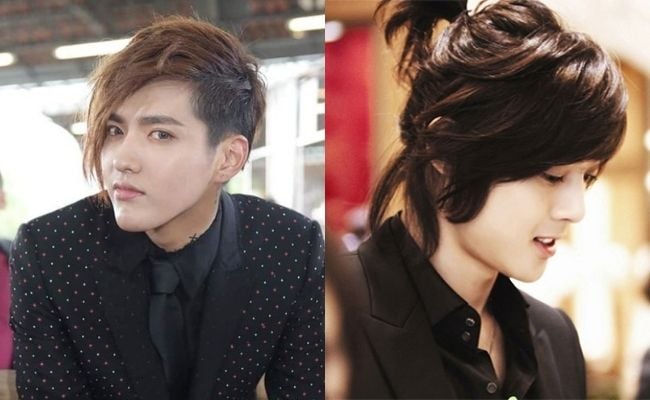 Kiểu tóc dài nam mái xéo