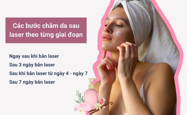 Các bước chăm da sau laser theo từng giai đoạn