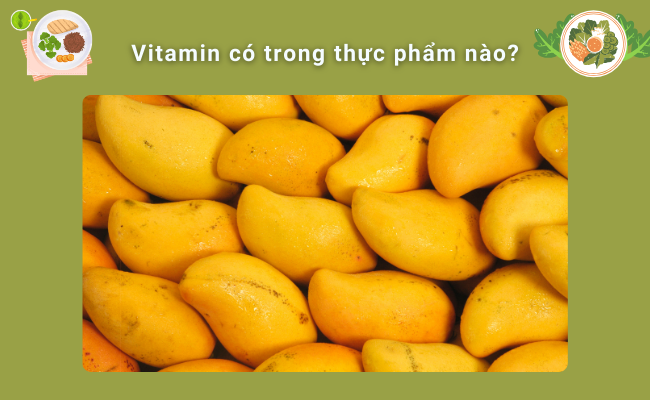 Một quả xoài tươi chứa hoảng 112 mcg vitamin A