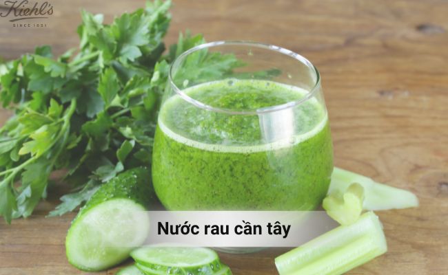 Nước rau cần tây hỗ trợ cải thiện sắc tố