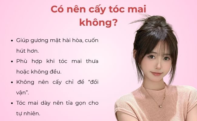 Có nên cấy tóc mai không?
