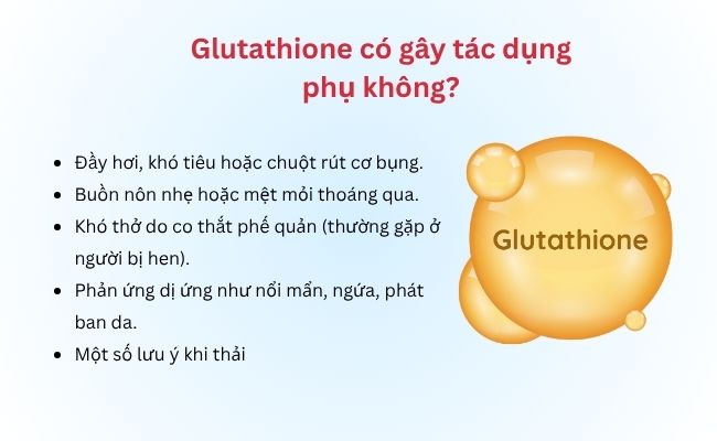 Glutathione có gây tác dụng phụ không?
