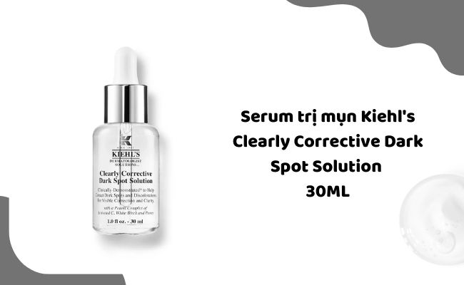 Serum trị mụn Kiehl's Clearly Corrective Dark Spot Solution 30ML