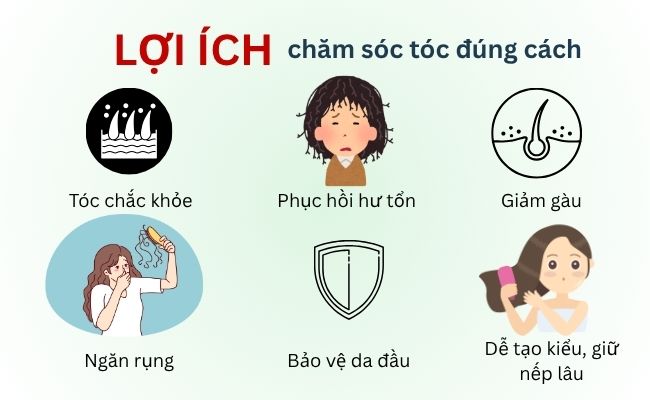 Lợi ích của chăm sóc tóc đúng cách