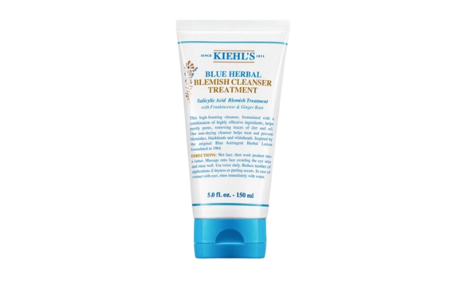 Sữa rửa mặt Kiehl's dạng Gel Blue Herbal Blemish Cleanser Treatment