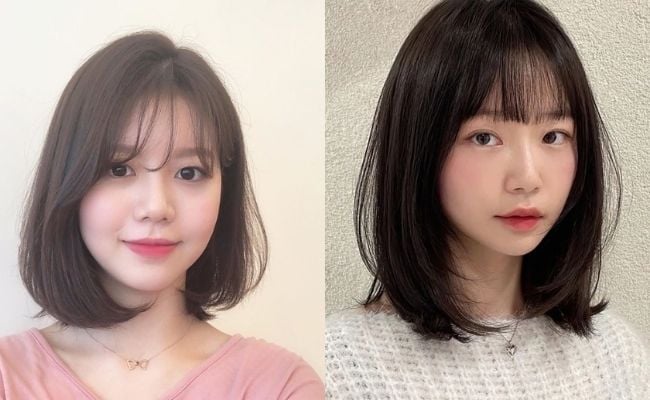 Kiểu tóc ngang vai mái thưa