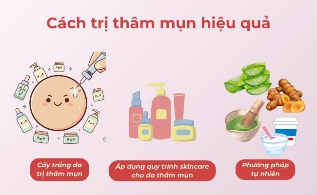 Cách làm hết mụn thâm ở mặt
