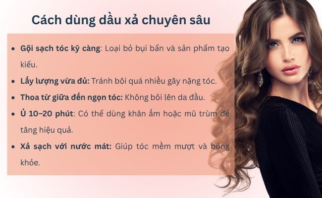 Cách dùng dầu xả chuyên sâu đúng cách cho nam và nữ