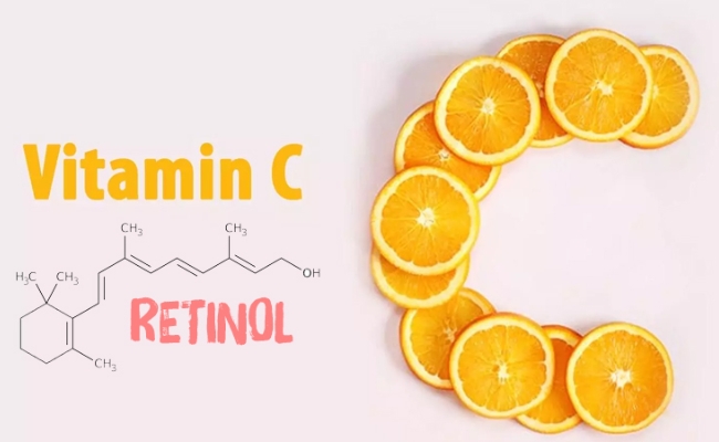 Retinol kết hợp với Vitamin C
