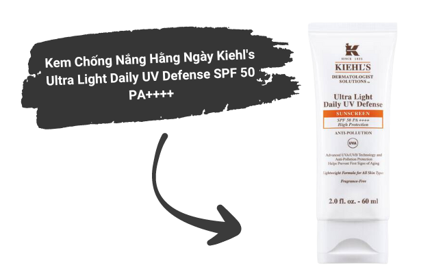 Kem chống nắng hằng ngày Kiehl's Ultra Light Daily UV Defense SPF 50 PA++++