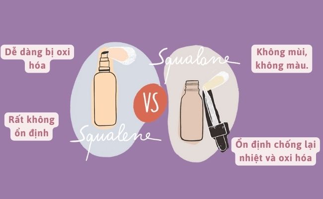 Khác biệt giữa Squalene và Squalane là gì?