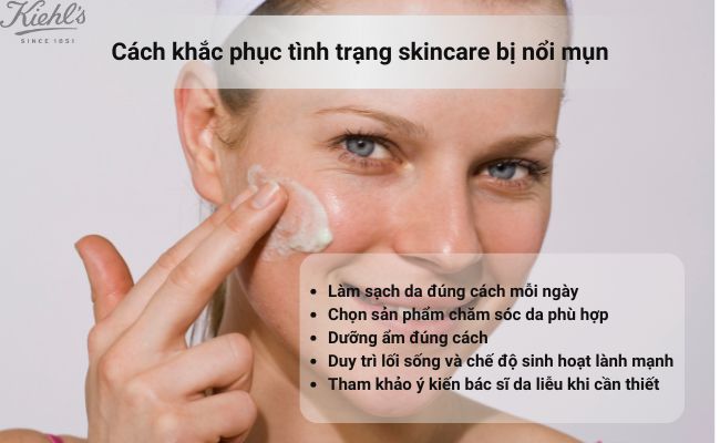 Cách khắc phục tình trạng skincare bị nổi mụn