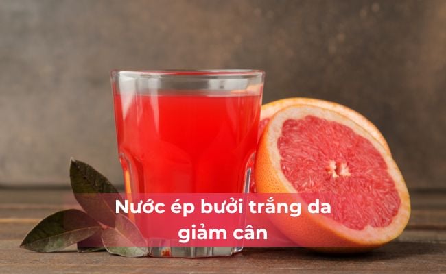 Nước ép bưởi trắng da giảm cân