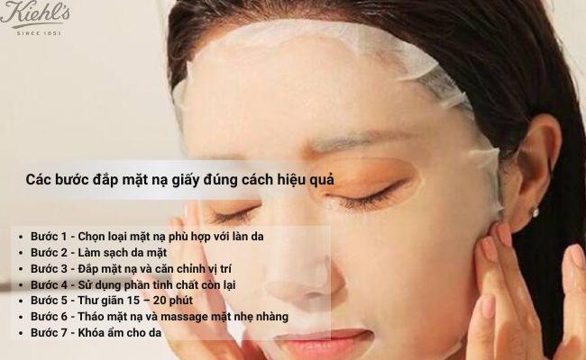 Cách đắp mặt nạ giấy đúng cách, hiệu quả