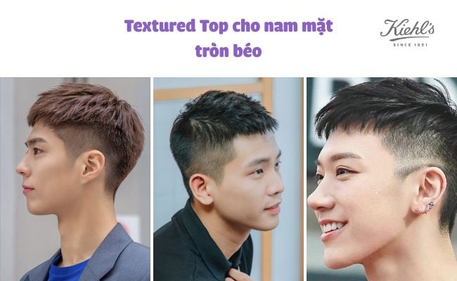 kiểu tóc nam mặt tròn béo