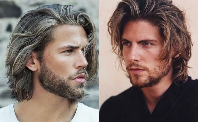 Tóc dài nam nhuộm highlight nổi bật