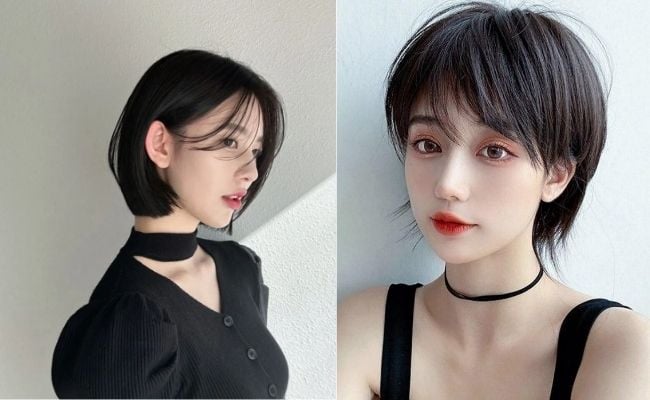 Tóc tomboy cho trán cao