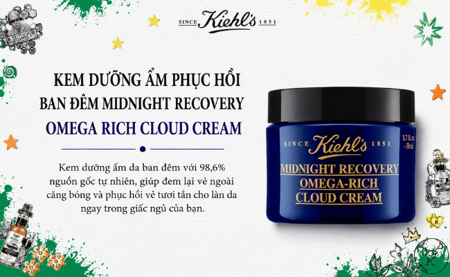Kem dưỡng ẩm Midnight Recovery Omega Rich Cloud Cream
