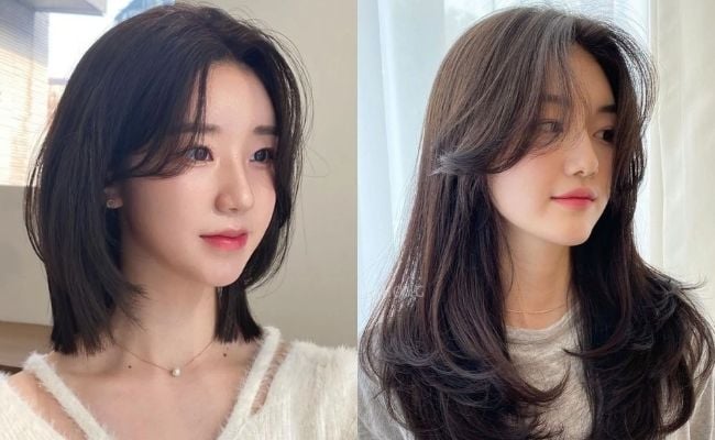 kiểu tóc mái cho mặt dài