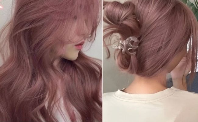 Tóc màu hồng khói