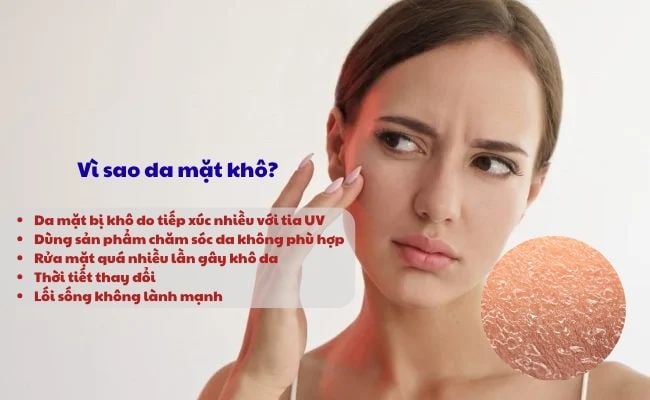 Nguyên nhân gây da khô
