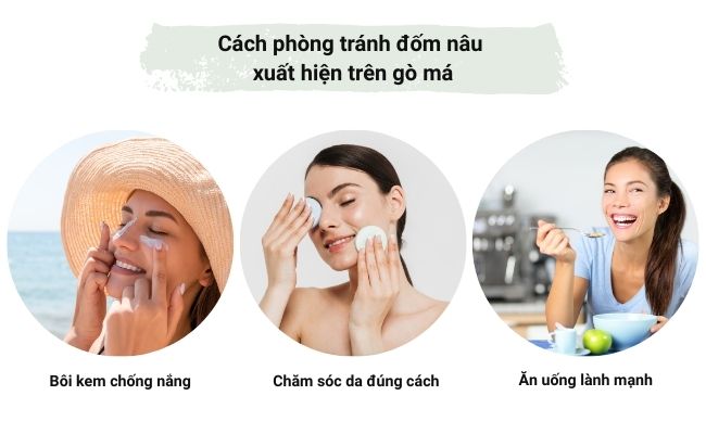 Cách phòng tránh đốm nâu xuất hiện trên gò má