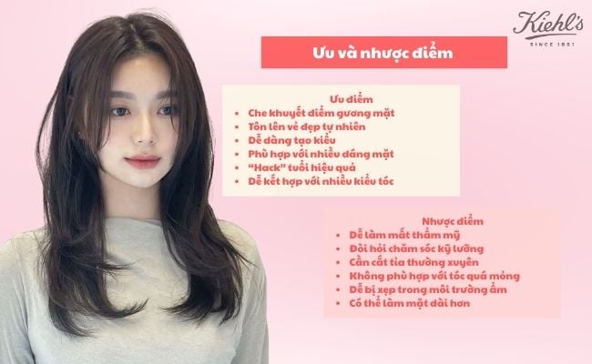 Ưu và nhược điểm của kiểu tóc mái bay