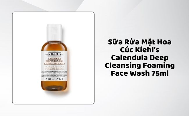 Sữa Rửa Mặt Hoa Cúc Kiehl's Calendula Deep Cleansing Foaming Face Wash 75ml