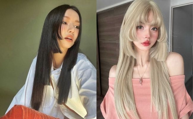 Tóc Hime nhiều tầng