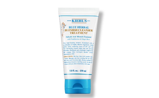 Sữa rửa mặt cho da khô mụn thâm Blue Herbal Blemish Cleanser Treatment