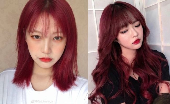 Tóc màu đỏ cherry