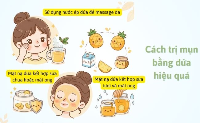 Cách trị mụn bằng dứa hiệu quả