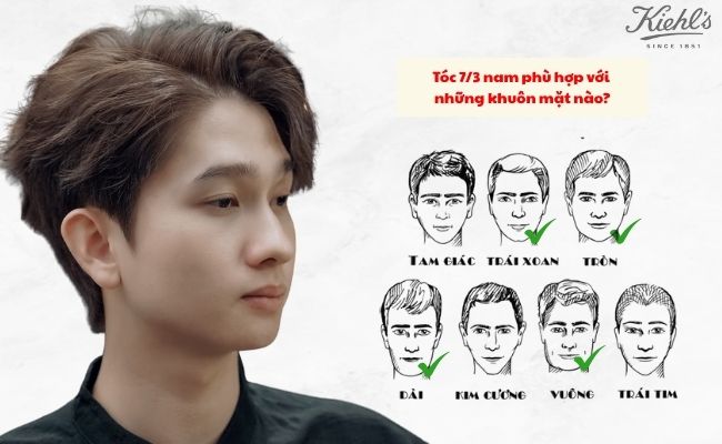 Tóc 7/3 nam phù hợp với những khuôn mặt nào?